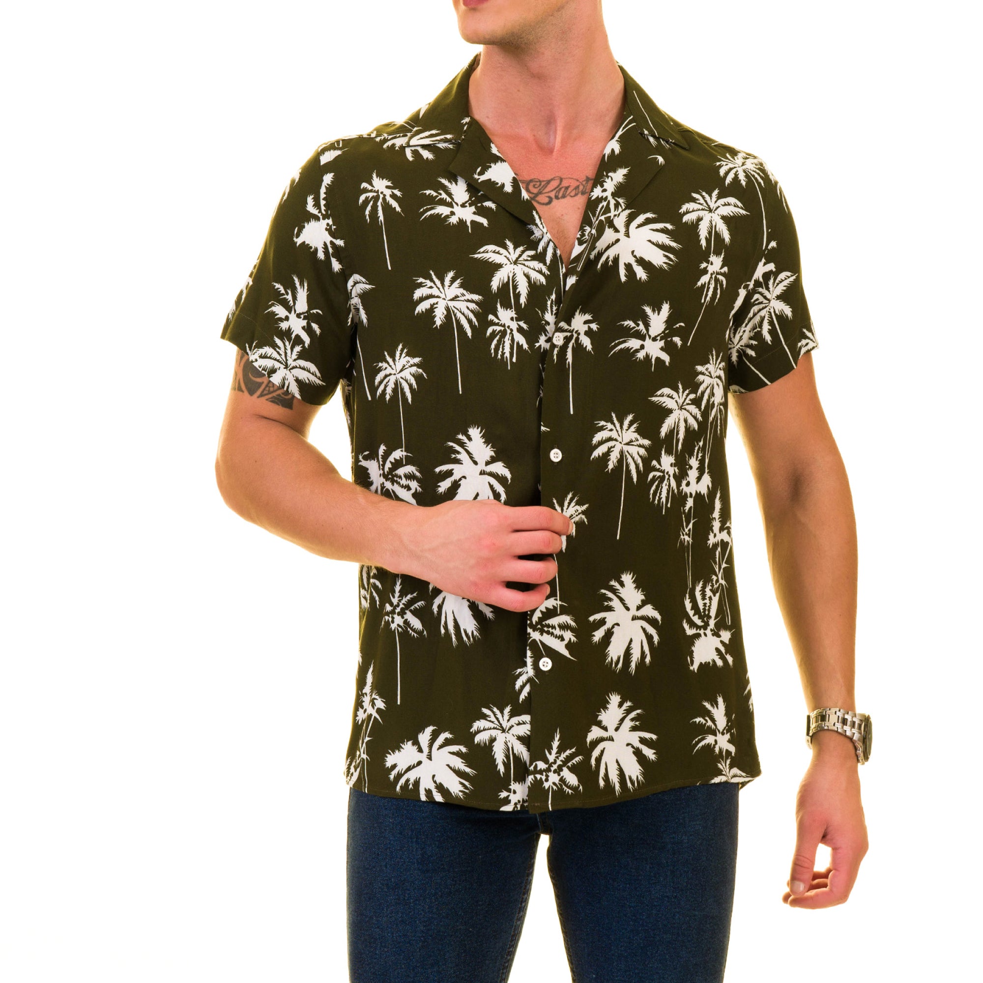 Multi-Color European Made Hawaiian Summer Shirt for Men – Premium Designer