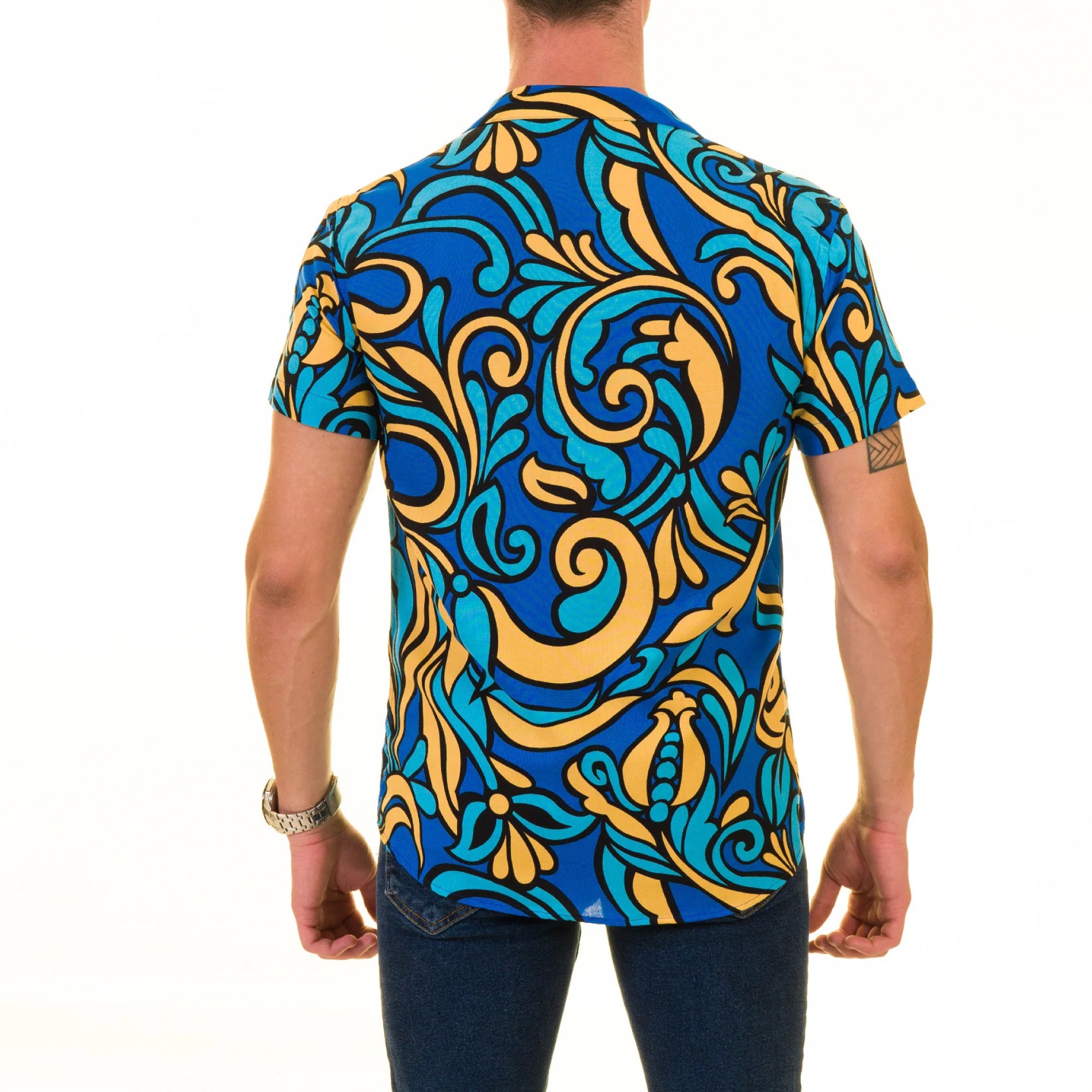 Men’s Multi-Color Hawaiian Summer Shirt - European Made & Designed - Image 2