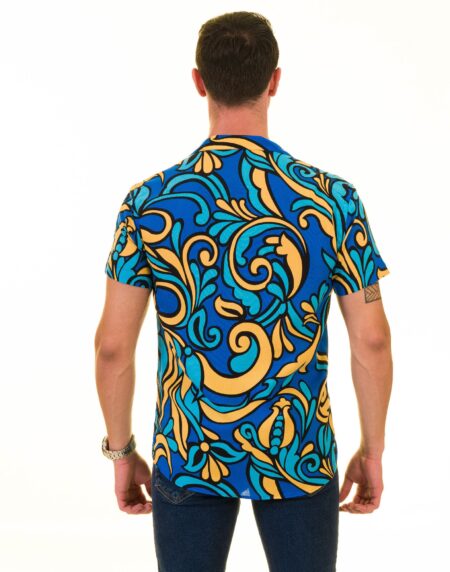Men’s Multi-Color Hawaiian Summer Shirt – European Made & Designed
