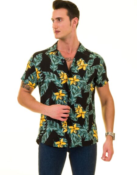 Men’s Multi-Color Hawaiian Summer Shirt – European Made & Designed