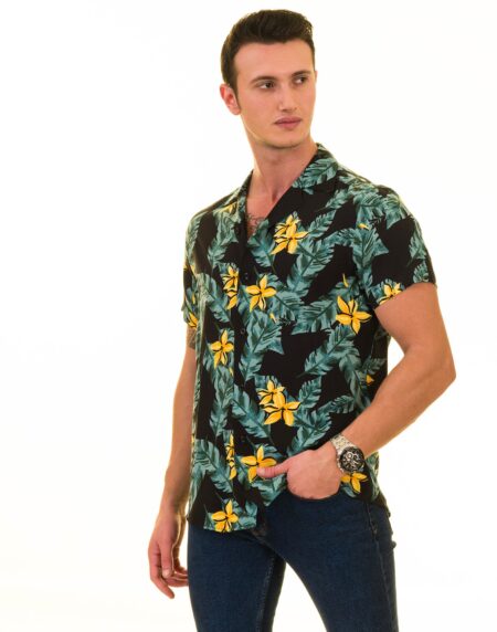 Men’s Multi-Color Hawaiian Summer Shirt – European Made & Designed