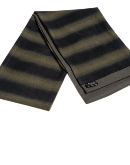 Men's Microfiber Soft Comfortable Black Green Wool Scarf - Amedeo Exclusive