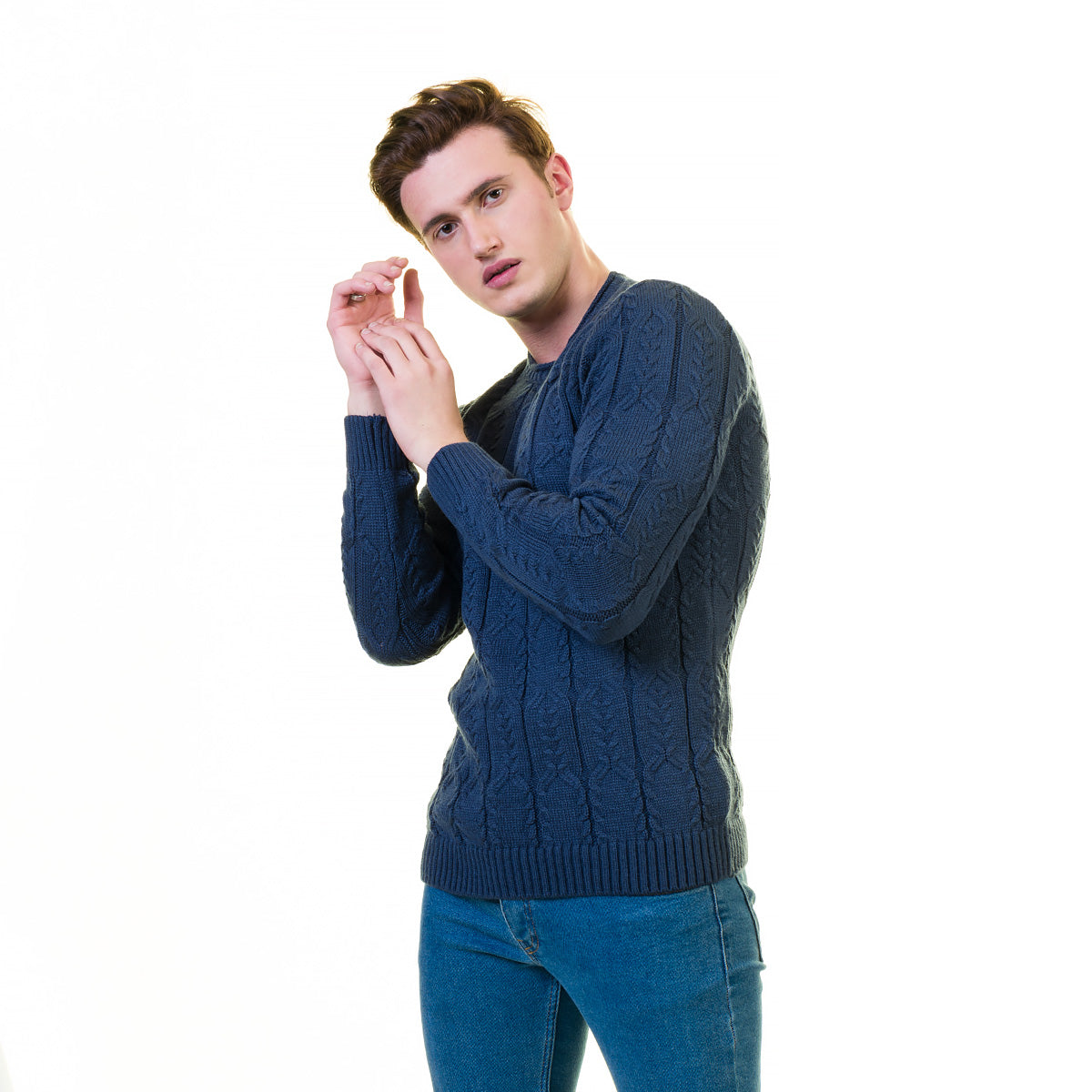 European Wool Luxury Zippered With Sweater Jacket Warm Winter Tailor Fit - Image 2