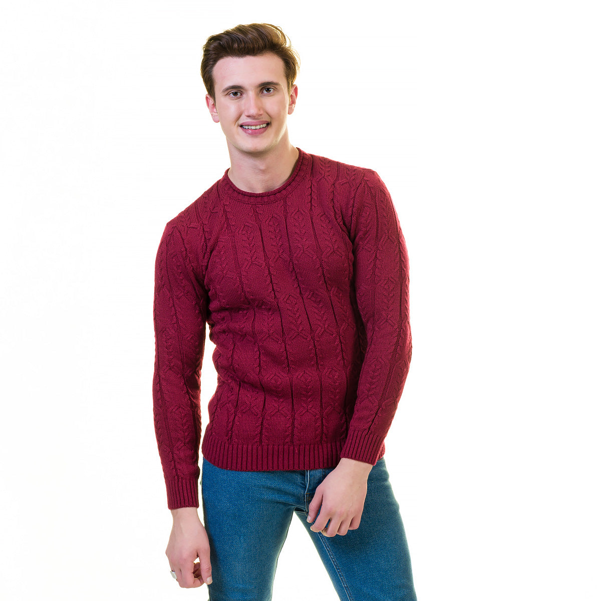European Wool Luxury Zippered With Sweater Jacket Warm Winter Tailor Fit - Image 4