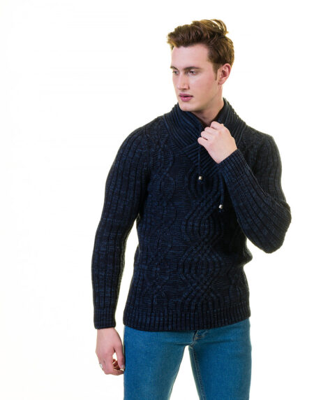European Wool Luxury Zippered With Sweater Jacket Warm Winter Tailor Fit
