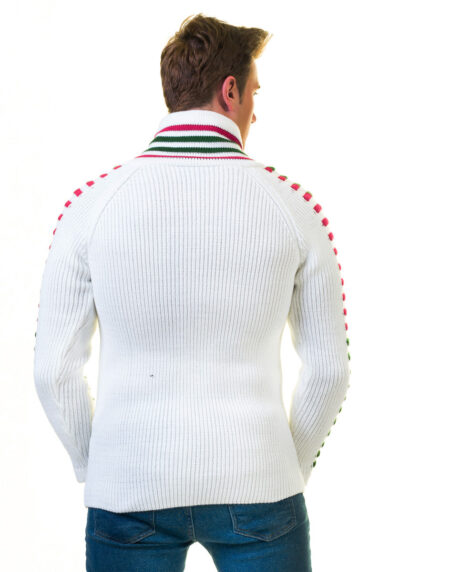 European Wool Luxury Zippered With Sweater Jacket Warm Winter Tailor Fit