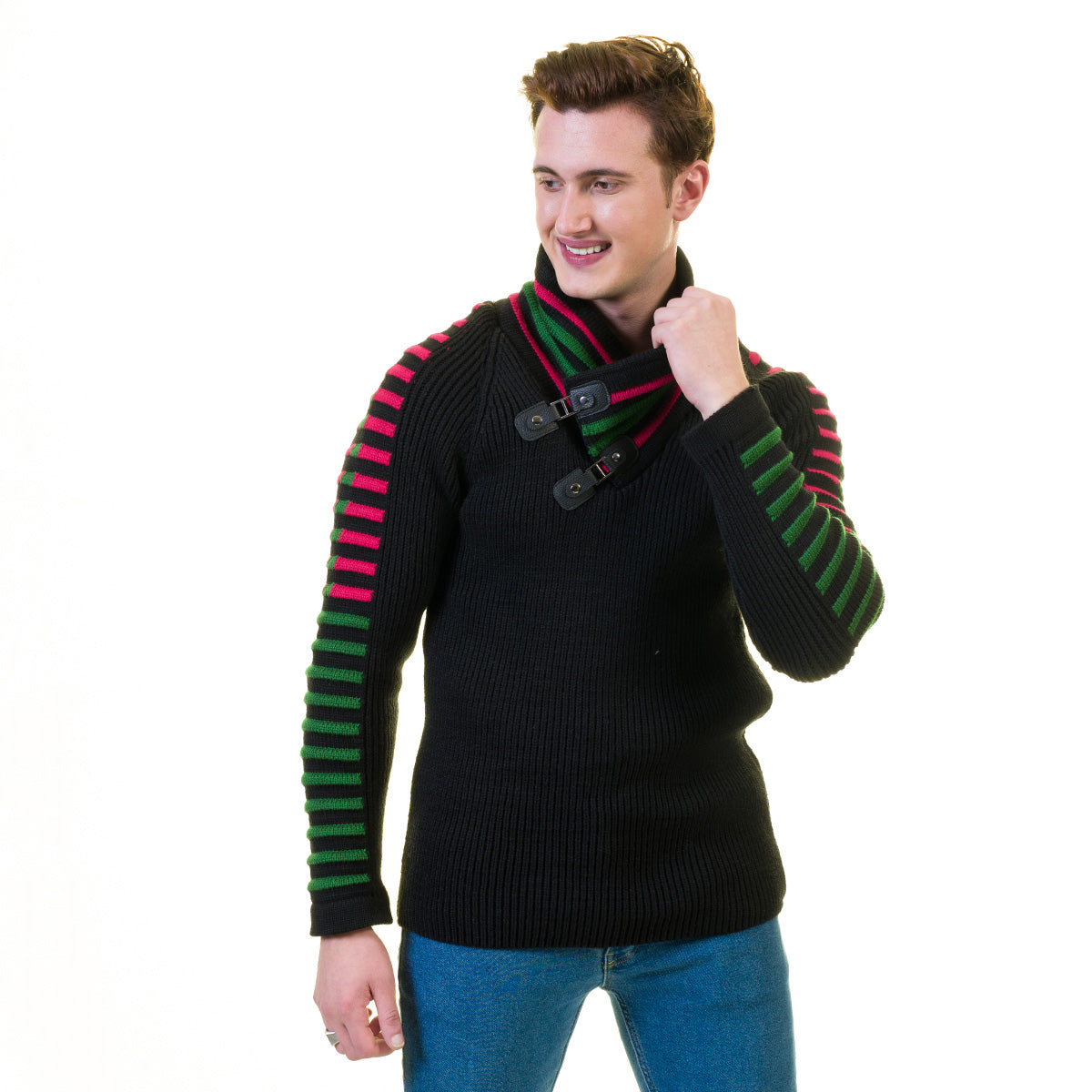 European Wool Luxury Zippered With Sweater Jacket Warm Winter Tailor Fit