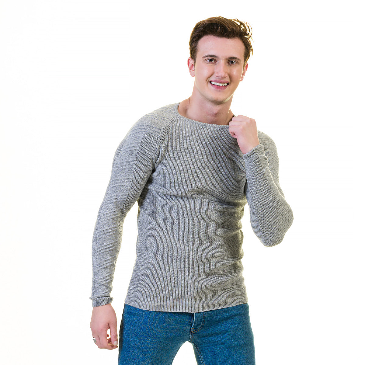 European Wool Luxury Zippered With Sweater Jacket Warm Winter Tailor Fit - Image 2