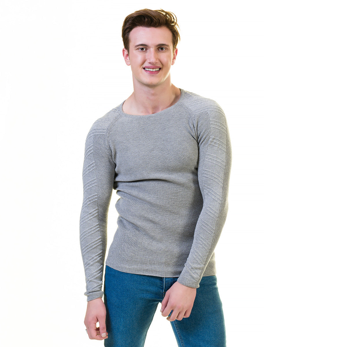 European Wool Luxury Zippered With Sweater Jacket Warm Winter Tailor Fit - Image 3