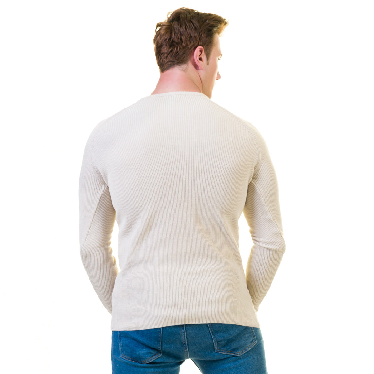 European Wool Luxury Zippered With Sweater Jacket Warm Winter Tailor Fit - Image 4