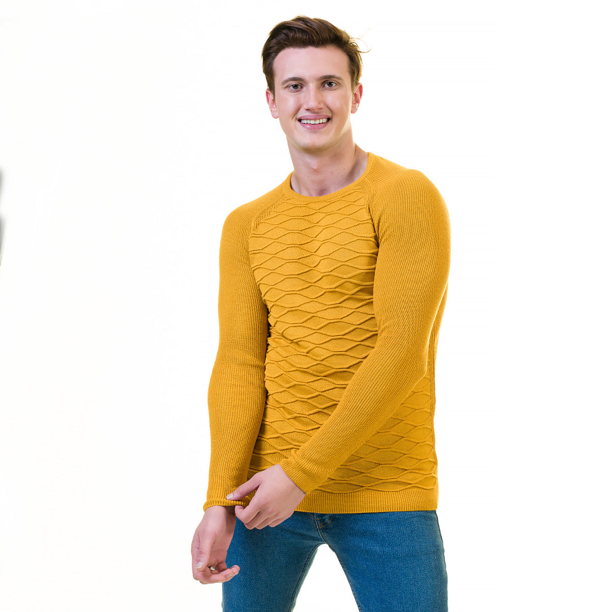 European Wool Luxury Zippered With Sweater Jacket Warm Winter Tailor Fit - Image 3