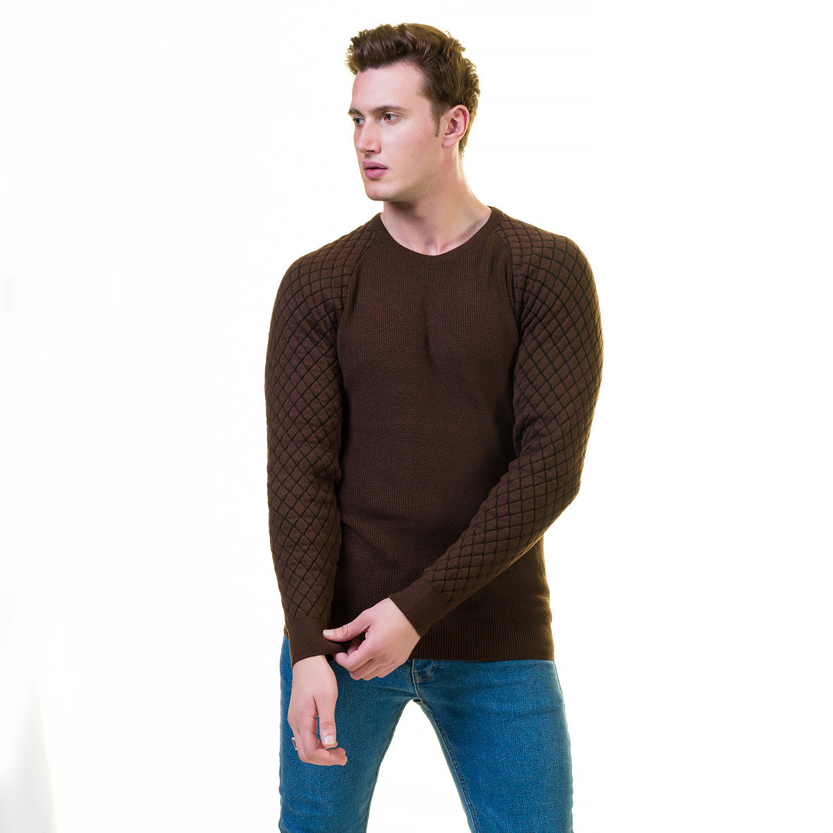 European Wool Luxury Zippered With Sweater Jacket Warm Winter Tailor Fit - Image 2