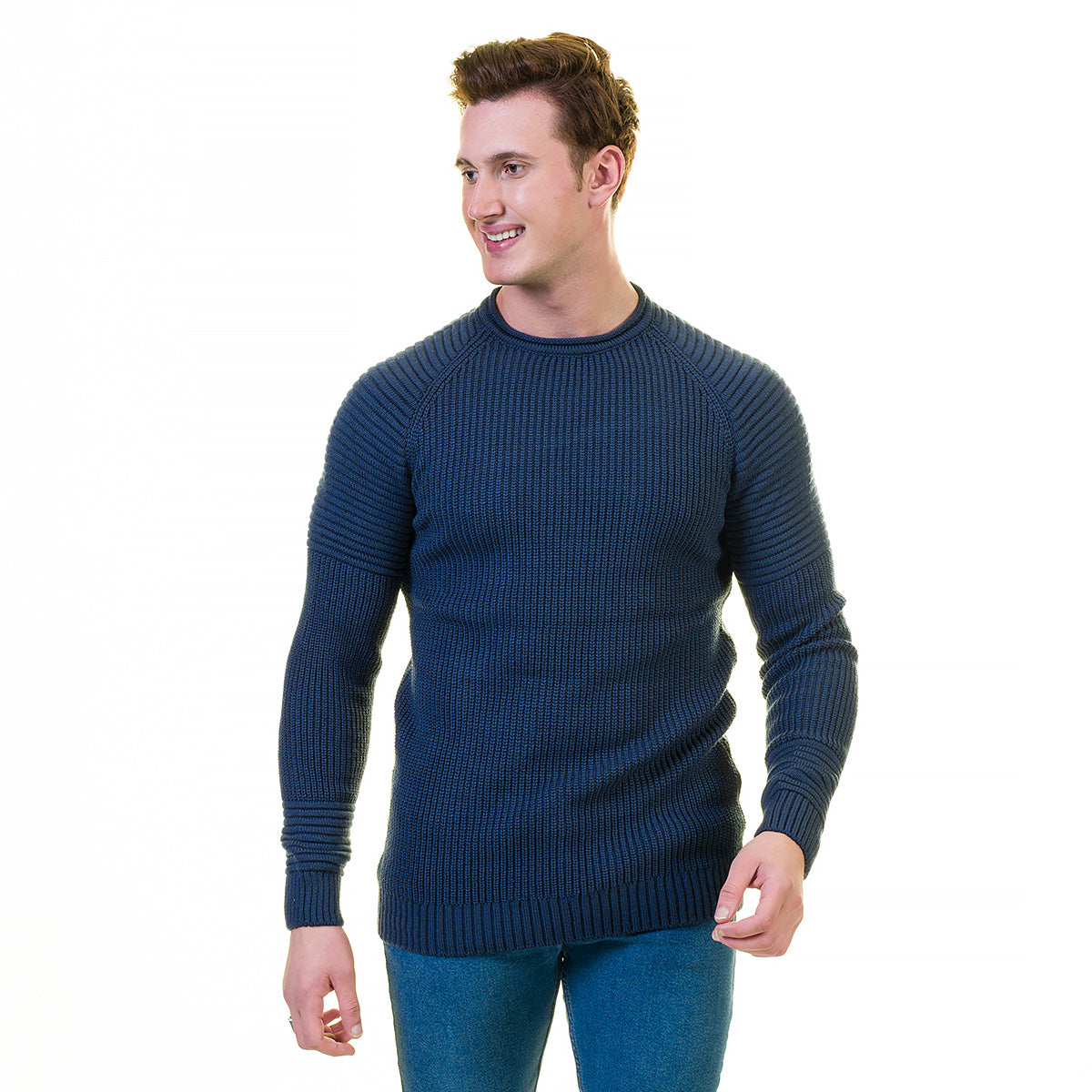 European Wool Luxury Zippered With Sweater Jacket Warm Winter Tailor Fit - Image 6