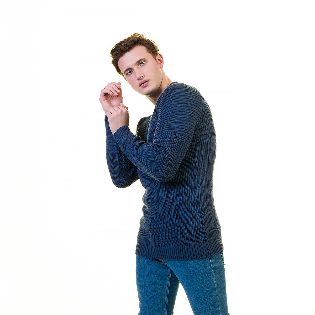 European Wool Luxury Zippered With Sweater Jacket Warm Winter Tailor Fit - Image 3