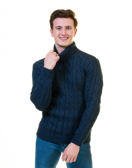 European Wool Luxury Zippered With Sweater Jacket Warm Winter Tailor Fit