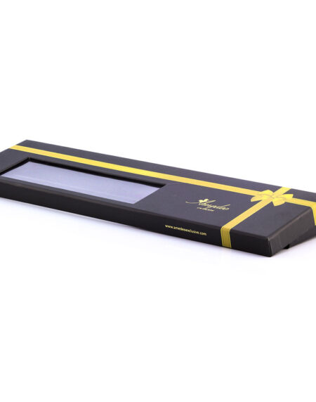 Men's Fashion Black White Snake Skin Tie Silk Neck Tie Gift Box - Amedeo Exclusive