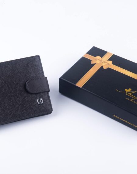 Leather Wallets Brown- AMLW-0002 - Amedeo Exclusive