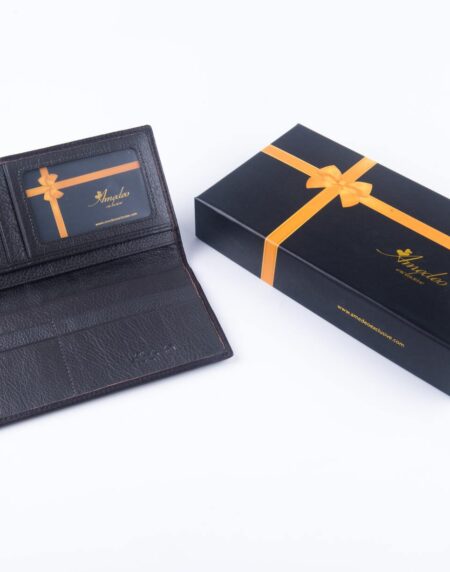 Leather Wallets Brown3 -AMLW-0006 - Amedeo Exclusive