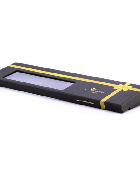 Men's Fashion Silver Grey Paisley Neck Tie Gift box - Amedeo Exclusive