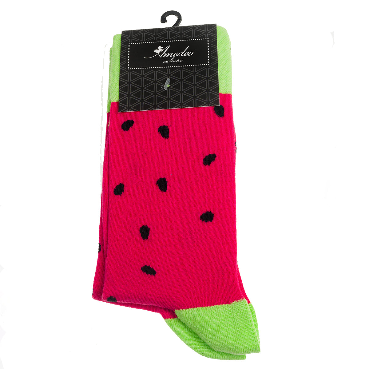 Pink Printed-European Made - Egyptian Cotton Socks - Premium Cotton Fun socks with Soft Elastic - Image 2