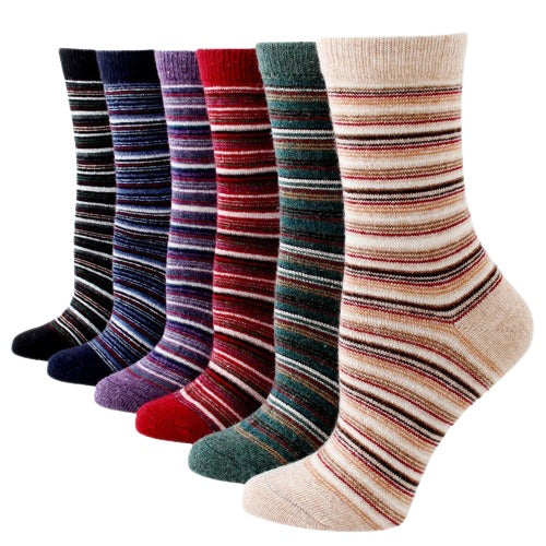 Plain Six Color Mens Dress Socks – Premium Cotton formal socks with Soft Elastic – 6 Pack Bundle