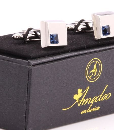 Stylish Mens Stainless Steel Square Cufflinks for Shirt with Box – Hand Crafted Perfect Gift