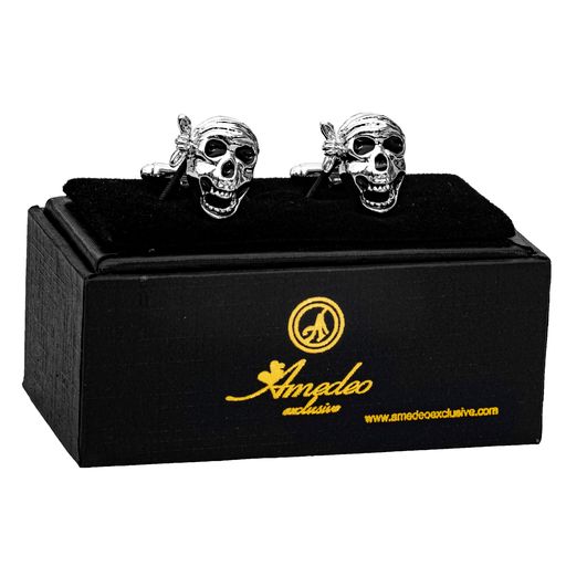 Silver Joker Mens Stainless Steel Square Cufflinks for Shirt with Box - Hand Crafted Perfect Gift - Image 2