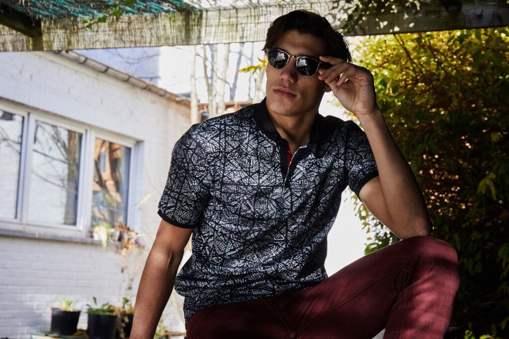 Amedeo slim fit cotton polo shirt